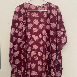 A purple, pink kimono